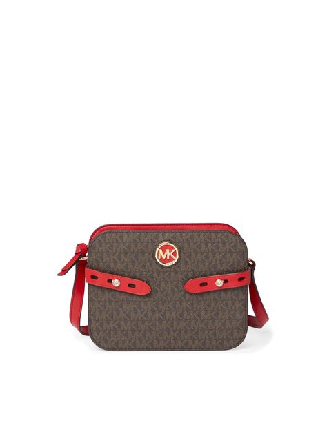 michael michael kors carmen large logo crossbody bag